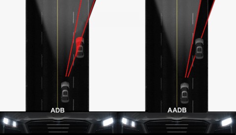 <b>高级自适应远光（AADB）照明系统通过ADAS确保远光灯安全性</b>