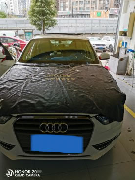 奥迪A4L前挡风玻璃修复