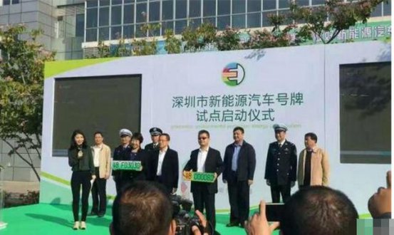 有车的朋友，我们可以用绿色的车牌了